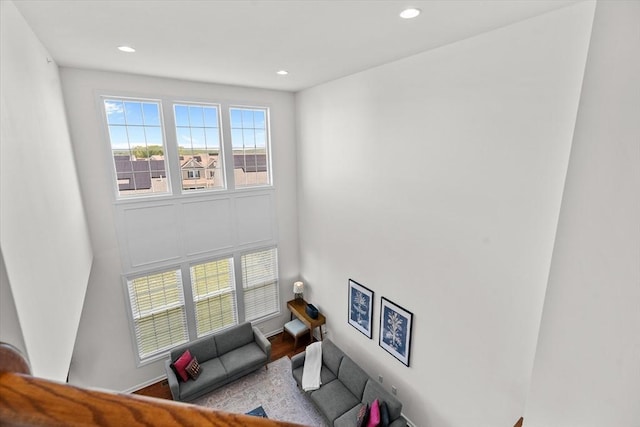 5 Redwood Path Unit 5, Hopkinton, MA 01748 - living room featuring recessed lighting and wood finished floors