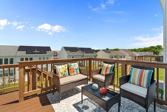 5 Redwood Path Unit 5, Hopkinton, MA 01748 - wooden deck featuring a residential view and an outdoor living space