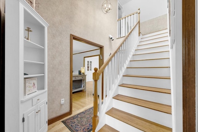 16 Highland Ave, Holden, MA 01520 - stairway featuring wood finished floors and built in features