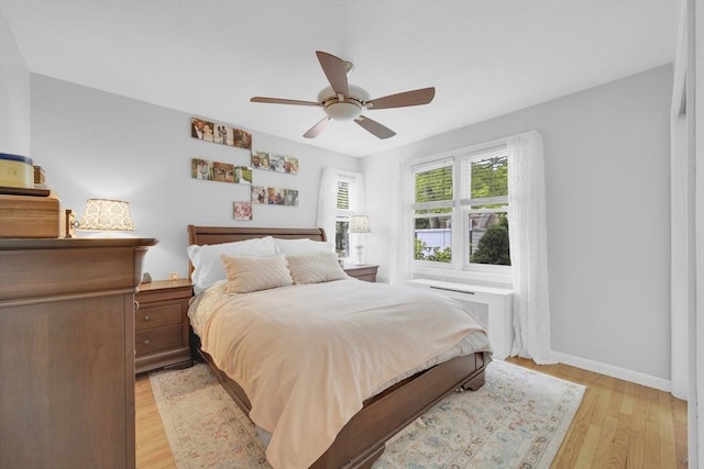 16 Highland Ave, Holden, MA 01520 - bedroom with light wood-style floors, baseboards, and a ceiling fan