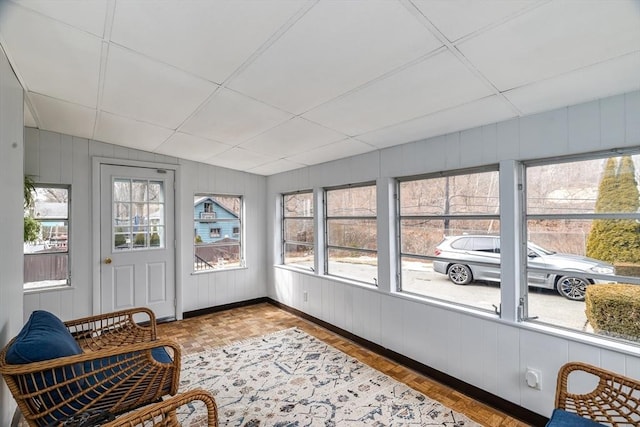 view of sunroom / solarium