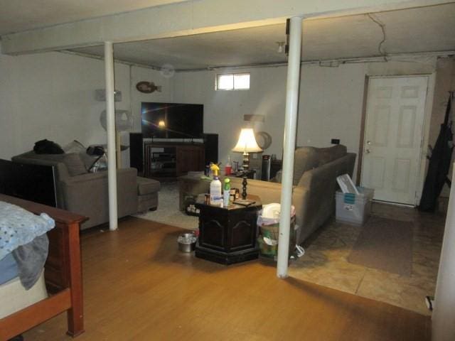 interior space featuring wood finished floors