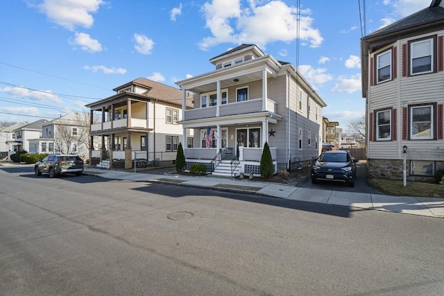 view of front of home featuring a residential view