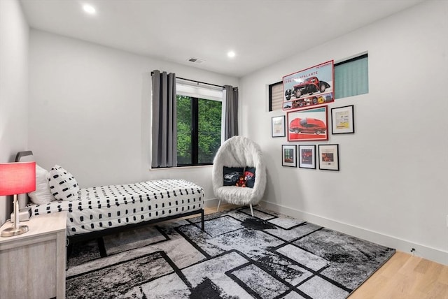 1242 Beacon St, Newton, MA 02468 - bedroom featuring wood finished floors, baseboards, and recessed lighting
