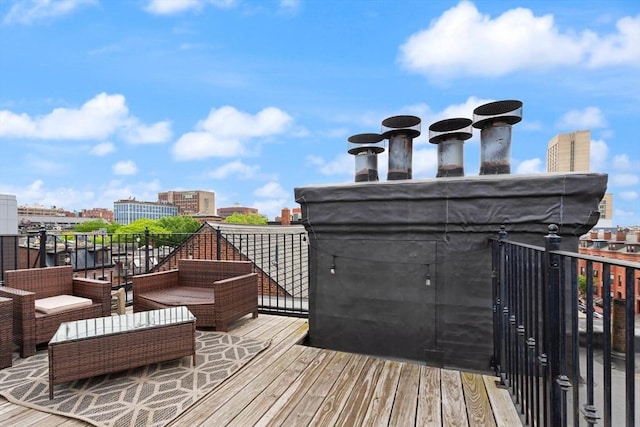 1750 Washington St Unit 2, Boston, MA 02118 - deck with a city view
