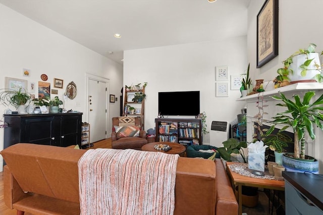 1750 Washington St Unit 2, Boston, MA 02118 - living area with wood finished floors and recessed lighting