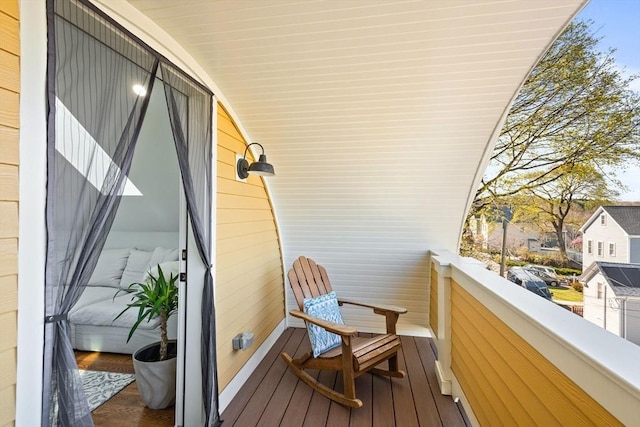 view of balcony