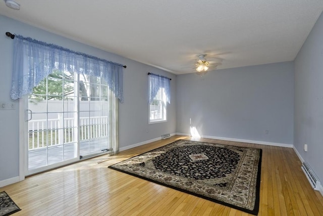 585 Sheridan St Unit 36, Chicopee, MA 01020 - interior space with wood-type flooring, baseboards, and ceiling fan