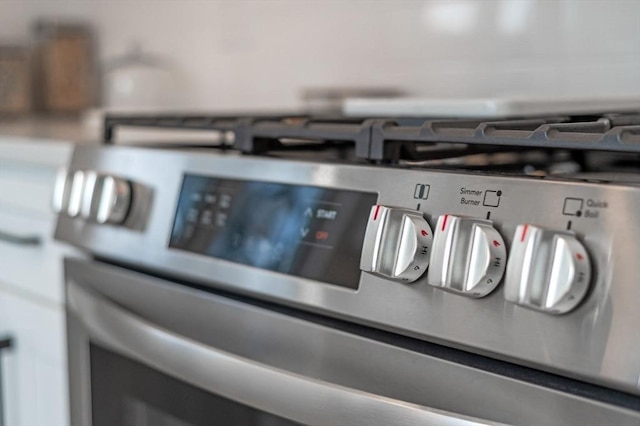 details with stainless steel range