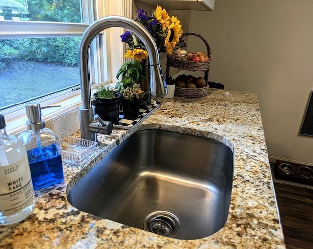 40 Ayer Rd, Shirley, MA 01464 - kitchen view of a sink and light stone countertops