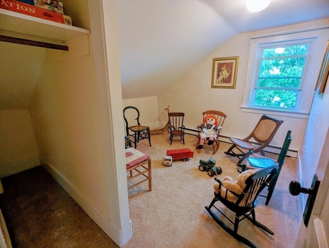 40 Ayer Rd, Shirley, MA 01464 - sitting room with vaulted ceiling and carpet floors