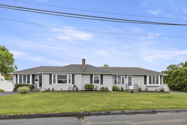 16 Kaveney St, Chicopee, MA 01020 - ranch-style home with a chimney