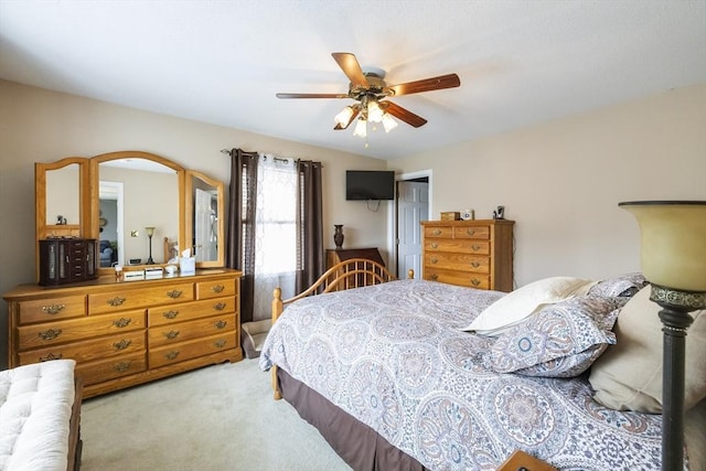 16 Kaveney St, Chicopee, MA 01020 - bedroom with light colored carpet, a closet, and a ceiling fan