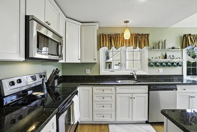 8 Birchwood Ln Unit 8, Hopkinton, MA 01748 - kitchen featuring stainless steel appliances, white cabinetry, and plenty of natural light