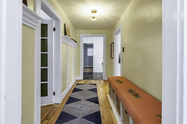 453 Washington St, Gloucester, MA 01930 - hall with light wood finished floors and baseboards