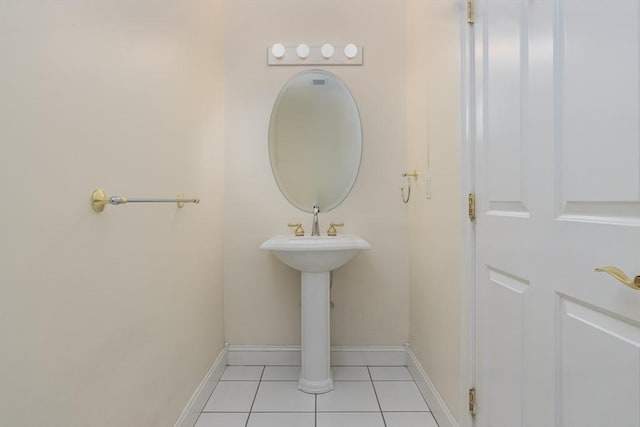 bathroom featuring tile patterned flooring