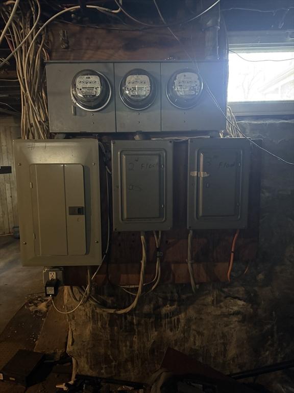 utility room with electric panel