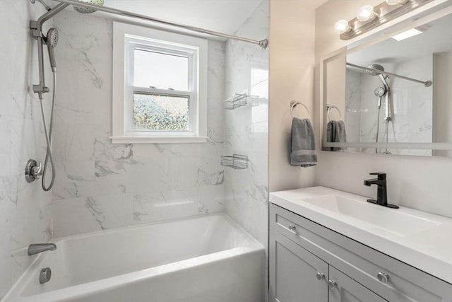 13 Darling St, Acushnet, MA 02743 - full bathroom with washtub / shower combination and vanity