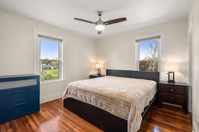 13 Darling St, Acushnet, MA 02743 - bedroom featuring wood finished floors, baseboards, and ceiling fan