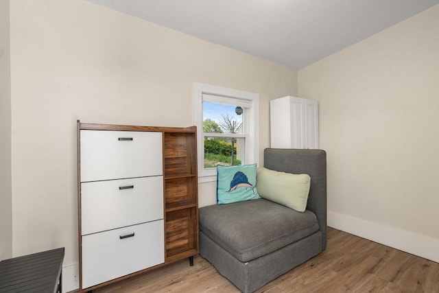 13 Darling St, Acushnet, MA 02743 - sitting room featuring light wood-style flooring and baseboards