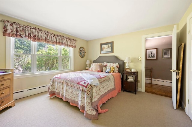 63 Hawthorne, Weymouth, MA 02189 - bedroom with baseboard heating and light carpet