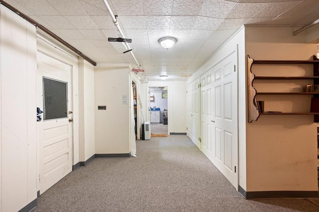 63 Hawthorne, Weymouth, MA 02189 - hallway with carpet flooring and baseboards