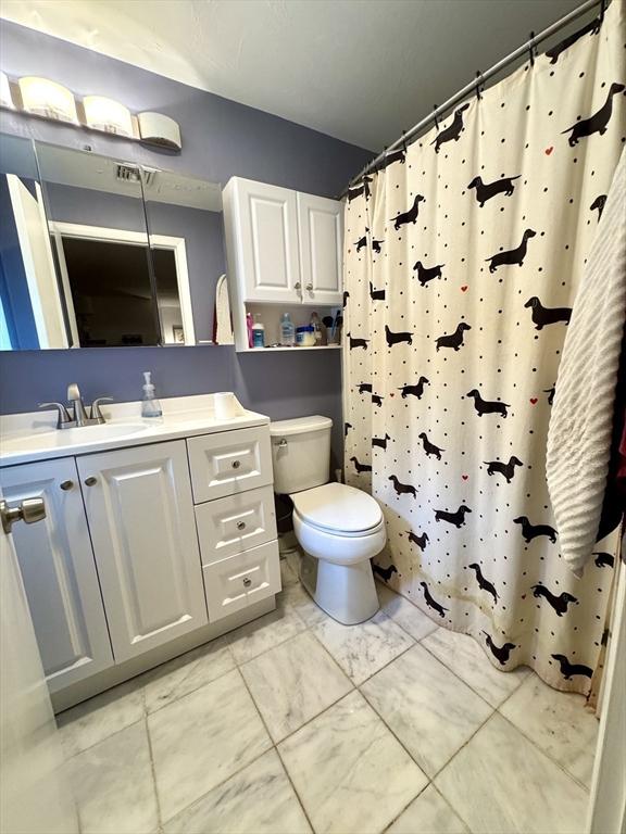 51 Karen Rd, Framingham, MA 01701 - full bathroom with vanity and a shower with curtain