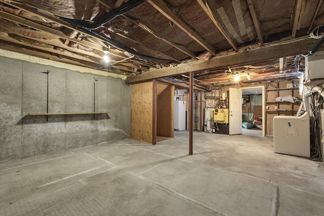 3 Howe St, Medway, MA 02053 - unfinished below grade area with water heater