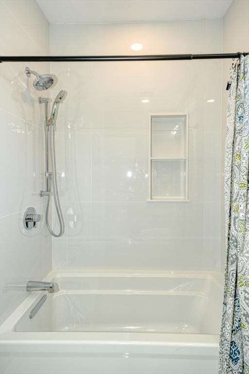 238 Sycamore St Unit 238, Watertown, MA 02472 - full bath featuring shower / bathtub combination with curtain