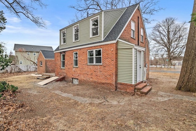 view of rear view of property