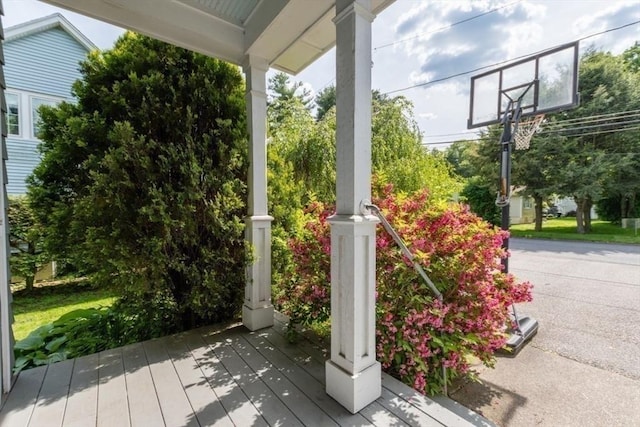 6 Willow St, Wellesley, MA 02481 - view of wooden porch