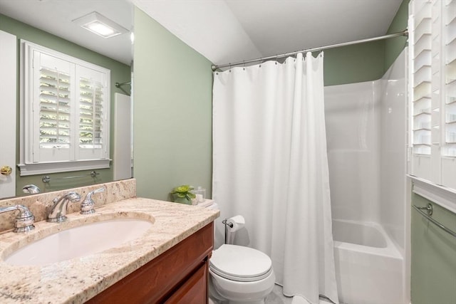 127 Shade St, Lexington, MA 02421 - full bath with vanity, toilet, and shower / bath combo
