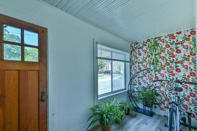 18 Emerald Ave, Webster, MA 01570 - foyer entrance with wood finished floors
