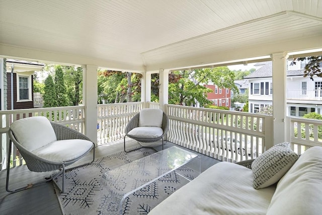 49 Prince St Unit 2, Boston, MA 02130 - sunroom with plenty of natural light and a residential view