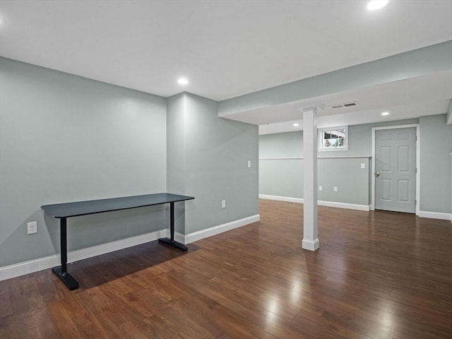 36 Knowlton Cir Unit 36, Upton, MA 01568 - finished below grade area featuring wood finished floors and recessed lighting