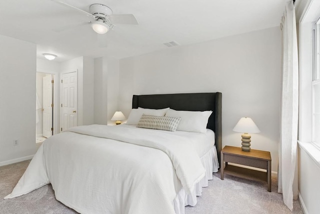 507 Towne St, North Attleboro, MA 02760 - bedroom with light colored carpet, baseboards, and ceiling fan