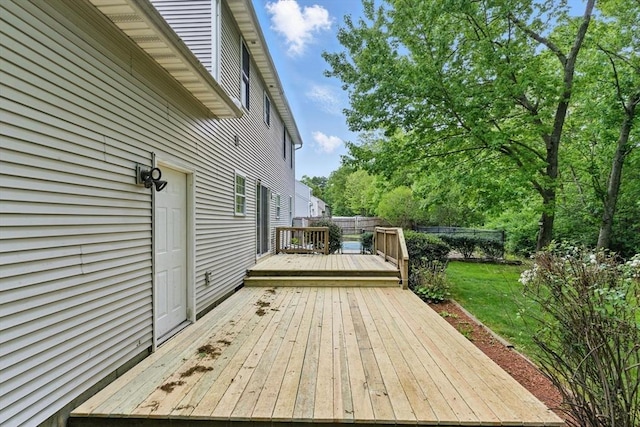 507 Towne St, North Attleboro, MA 02760 - wooden deck with a yard