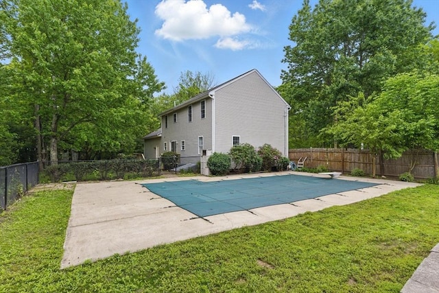 507 Towne St, North Attleboro, MA 02760 - view of swimming pool featuring a diving board and a patio area