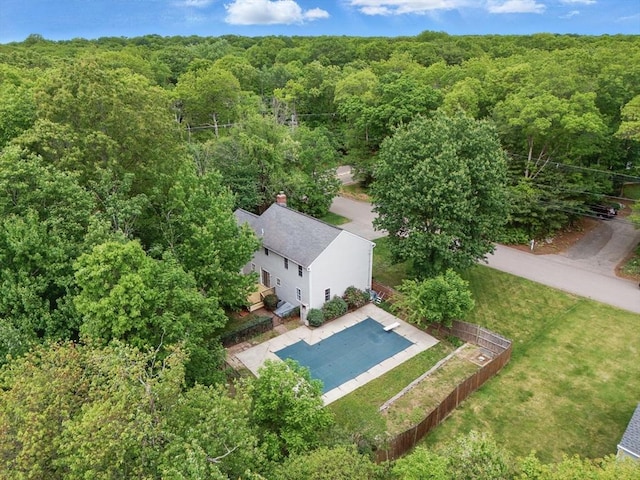507 Towne St, North Attleboro, MA 02760 - view from above of property featuring a forest