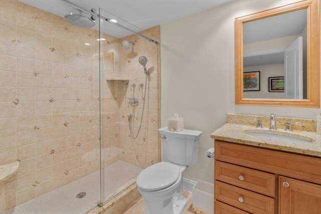 160 Waterway, Mashpee, MA 02649 - bathroom with toilet, vanity, and a shower stall