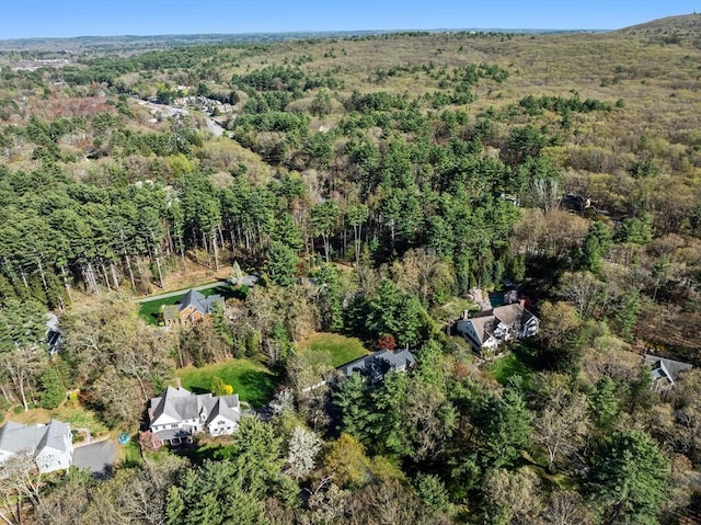 20 Peakham Rd, Sudbury, MA 01776 - birds eye view of property with a wooded view