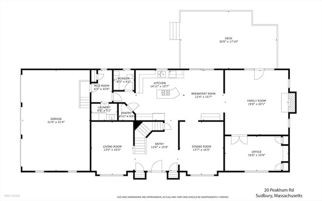 20 Peakham Rd, Sudbury, MA 01776 - floor plan