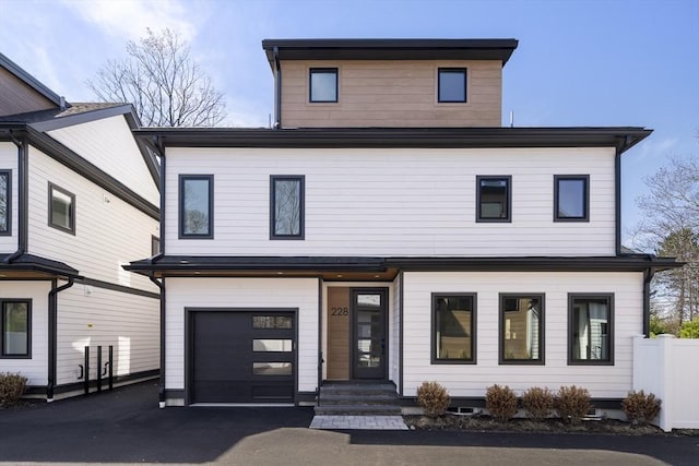 228 Auburn St Unit 228, Newton, MA 02466 - view of front of home with a garage and asphalt driveway
