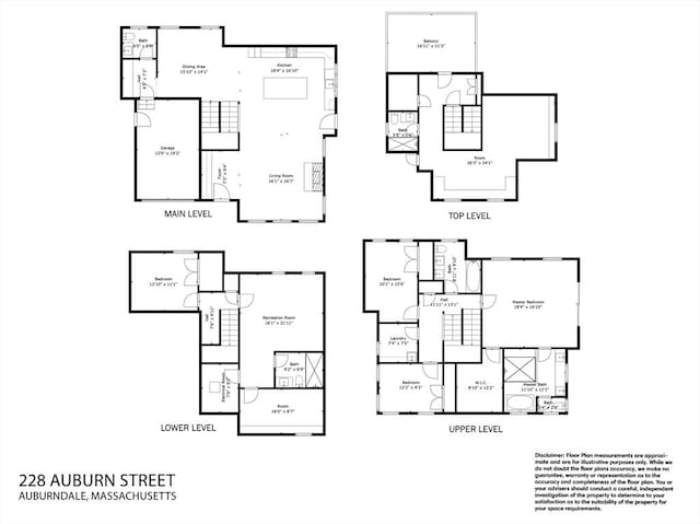 228 Auburn St Unit 228, Newton, MA 02466 - view of home floor plan
