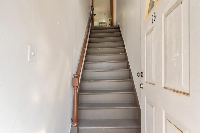 view of stairs