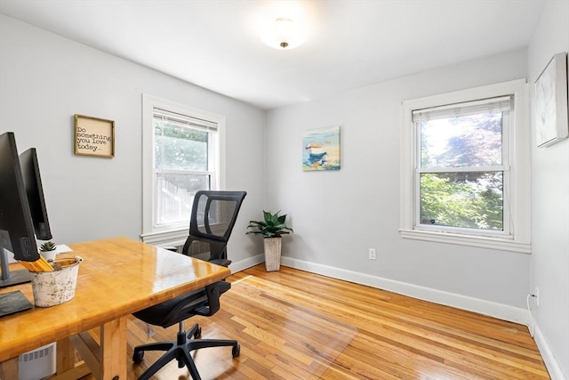 273 Greendale Ave, Needham, MA 02494 - office space featuring baseboards and light wood-style floors
