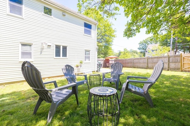 273 Greendale Ave, Needham, MA 02494 - view of yard with a fire pit