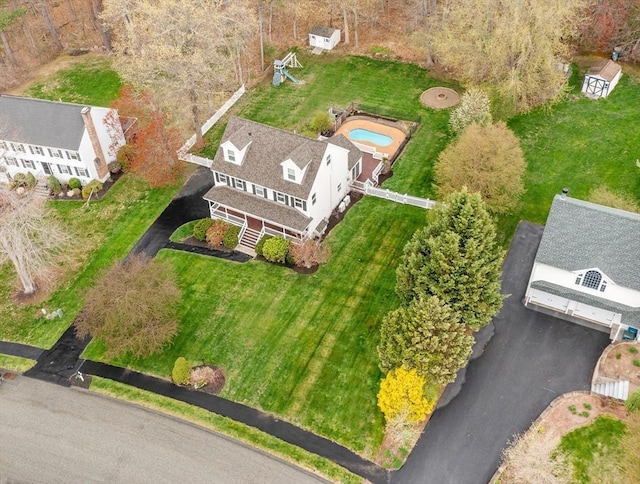 birds eye view of property