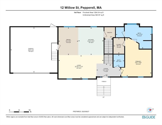 12 Willow St, Pepperell, MA 01463 - home floor plan