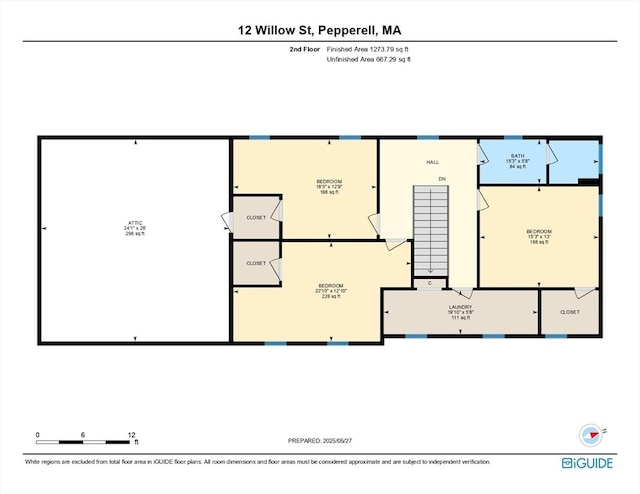 12 Willow St, Pepperell, MA 01463 - floor plan / room layout